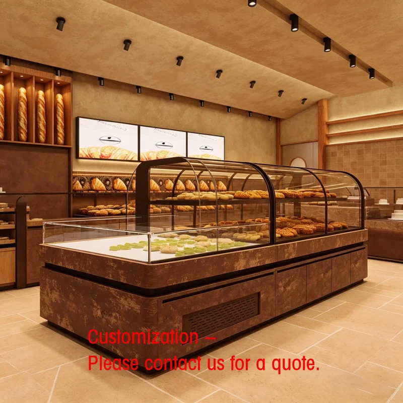 

custom.Custom Rustic Bakery Display | Vintage Interior Space Design | Stylish LED Lighting Customizable Color One-Stop Mall