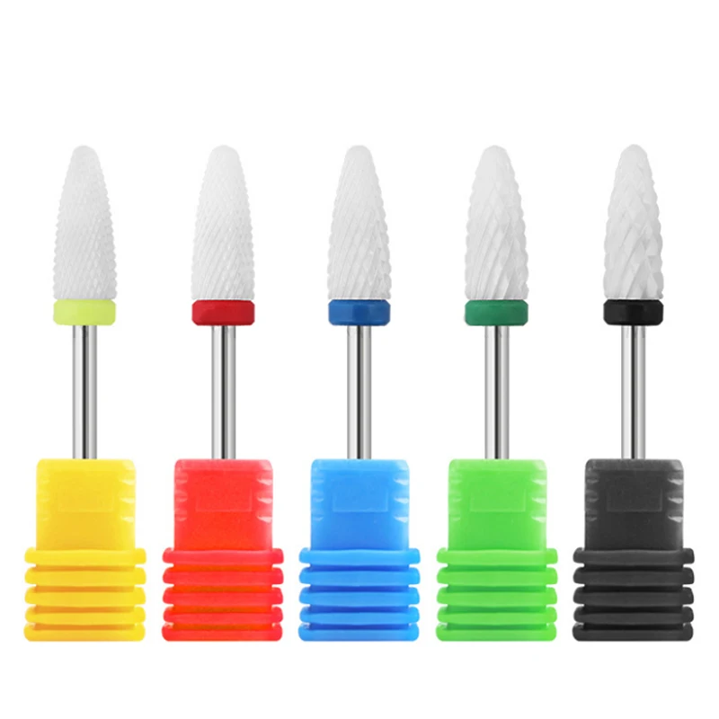 

ABHU Nail Cone Tip Drill Bits Electric Cuticle Clean Rotary For Manicure Pedicure Grinding Head Sander Tool 1Pcs
