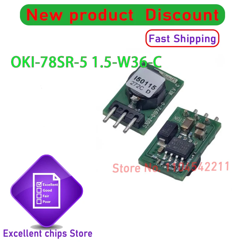 1 قطعة-20 قطعة/الوحدة OKI-78SR-5/1.5-W36-C SIP3 I50115 غير معزولة تيار مستمر محول وحدة الطاقة جديد 100% الأصلي
