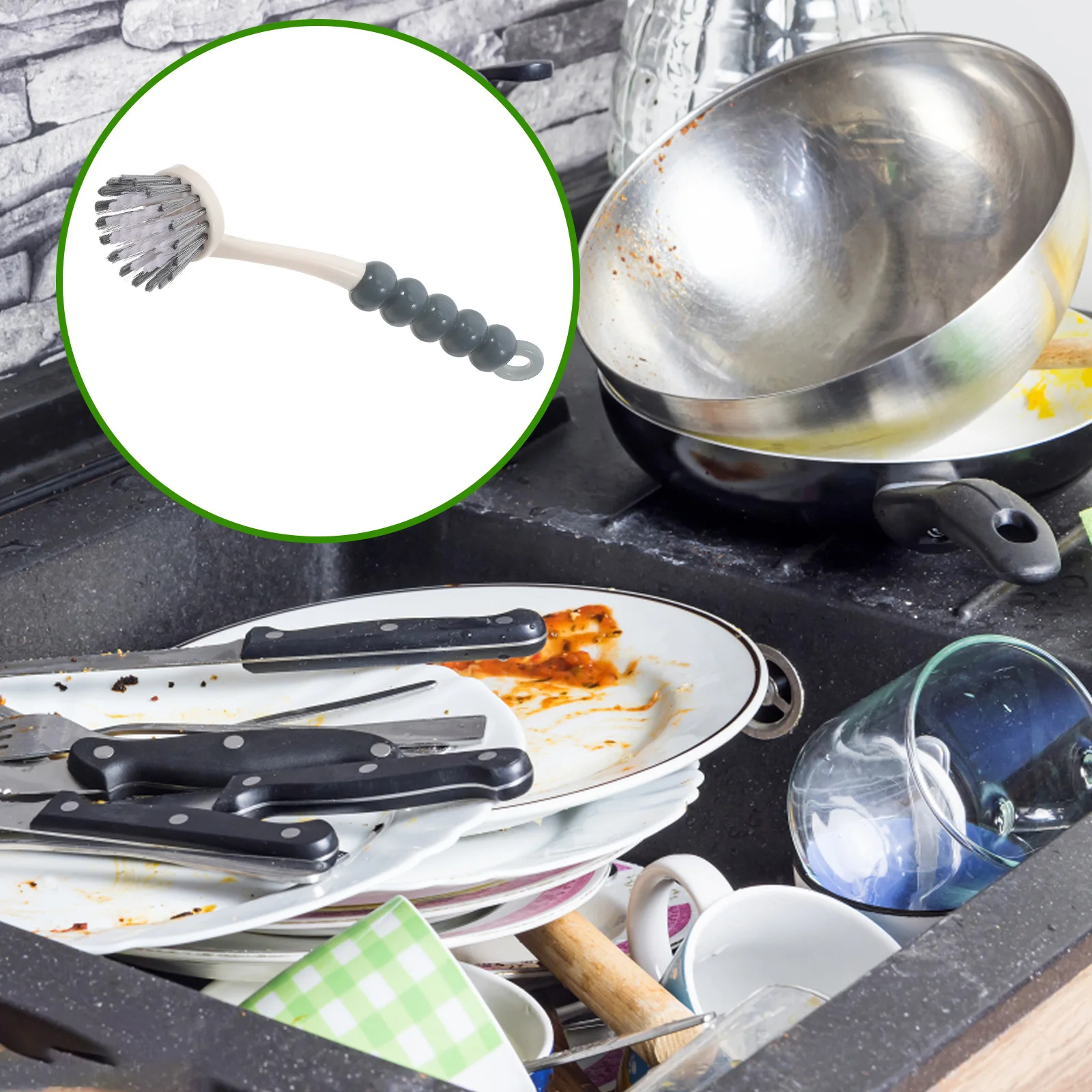 2 قطعة وعاء فرشاة الأطباق تنظيف فرشاة مقبض طويل شعيرات بالوعة المطبخ غسل أداة للمنزل بار متعدد الوظائف