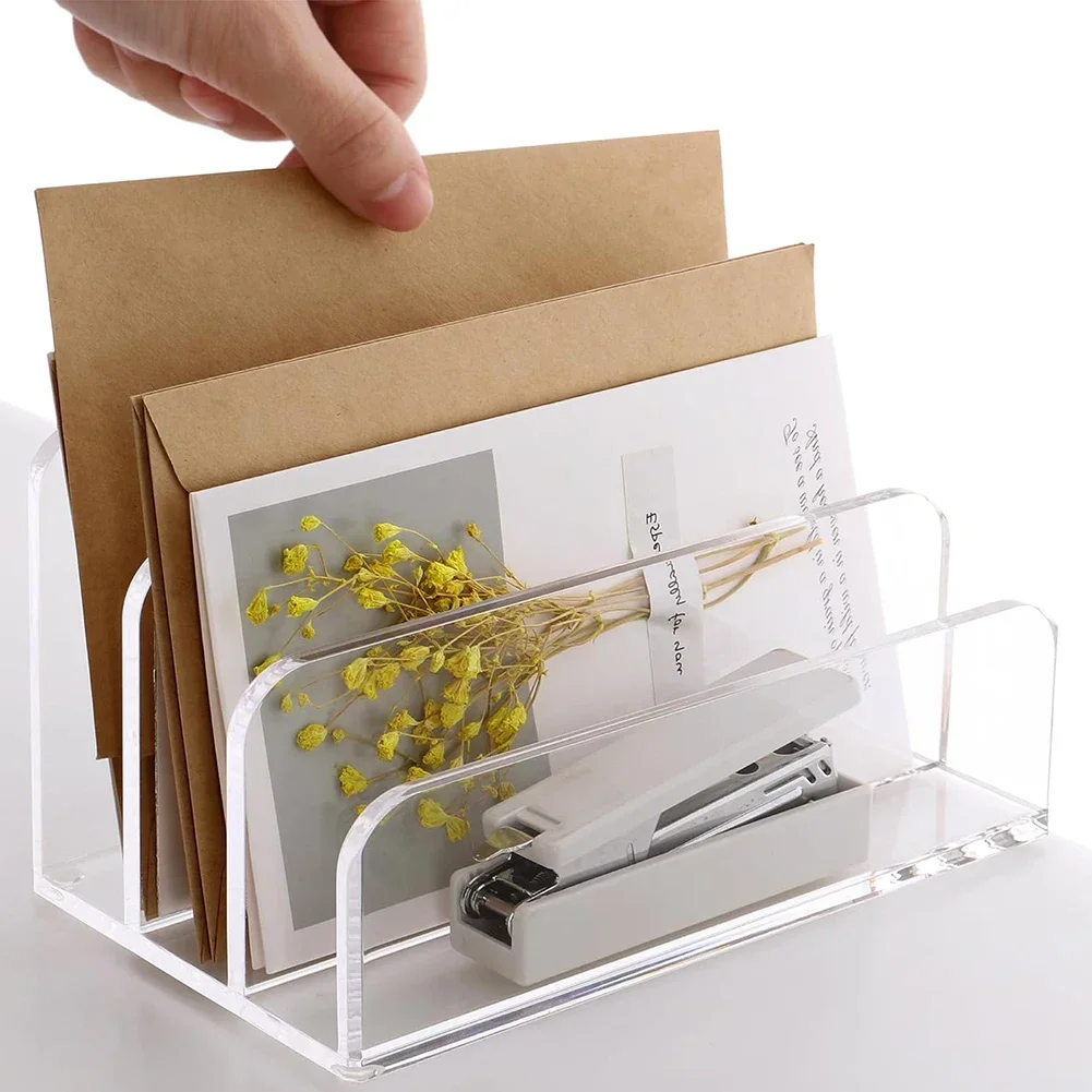 

Органайзер для почты с 3 отделениями для офиса, держатель для писем, 6.89 Ш x 4 Г x 4 В, 3-слотовый органайзер, полированные края, компактный дизайн