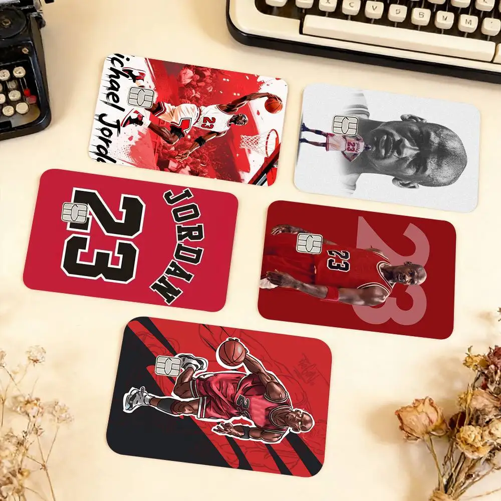 

Basketball Michael J-Jordan Waterproof Film Skin Cover Credit Card Stickers Debit Front Bank Bus Pass