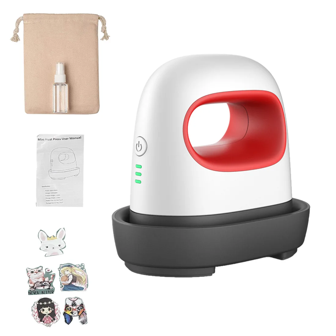 Mini Electric Iron Label Heat Press Machine Shoe T-shirt Bag Logo Heat Transfer Machine Sublimation Multi-function Print Machine