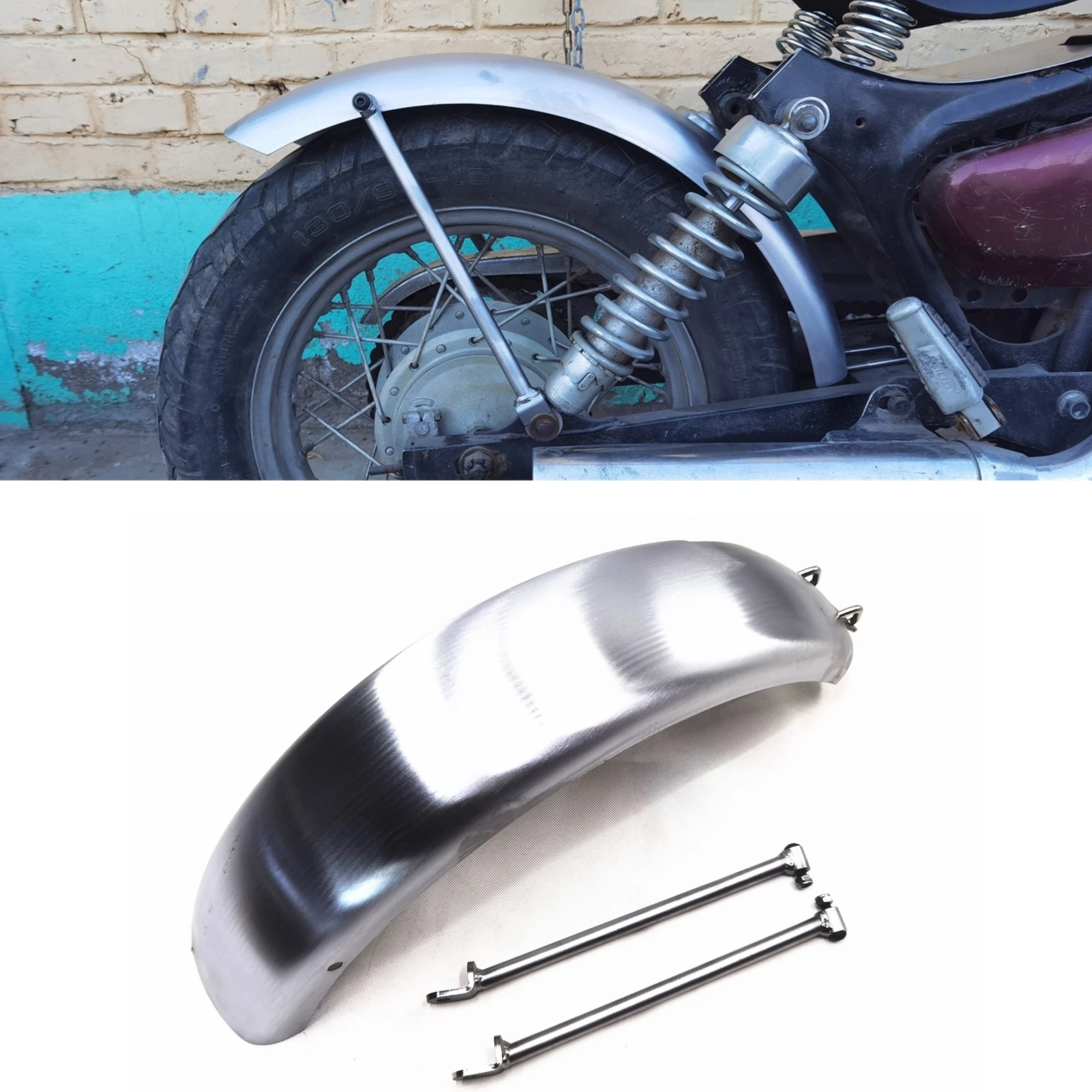 

Motorbike Rear Fender Mud Guard Board Splash Mudguard Wheel Shield Mudflap Steel Plate For Yamaha Virago XV250