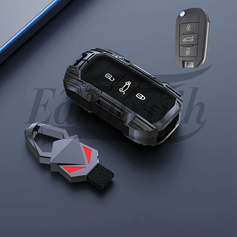 Portachiavi per auto custodia per Peugeot 301 208 3008 5008 408 2008 308 508 2013 2014 2015 2016 2017 2018 2019 Flip/Smart Key Shell