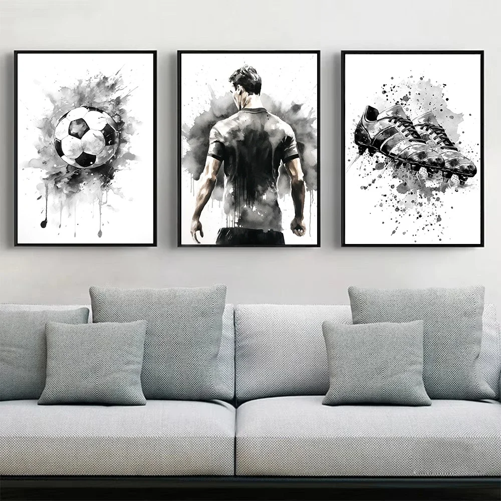

Graffiti Football Shoes Wall Art Canvas Painting Modern Art Poster Inspirational Wall Pictures Men Boys Living Room Home Decor