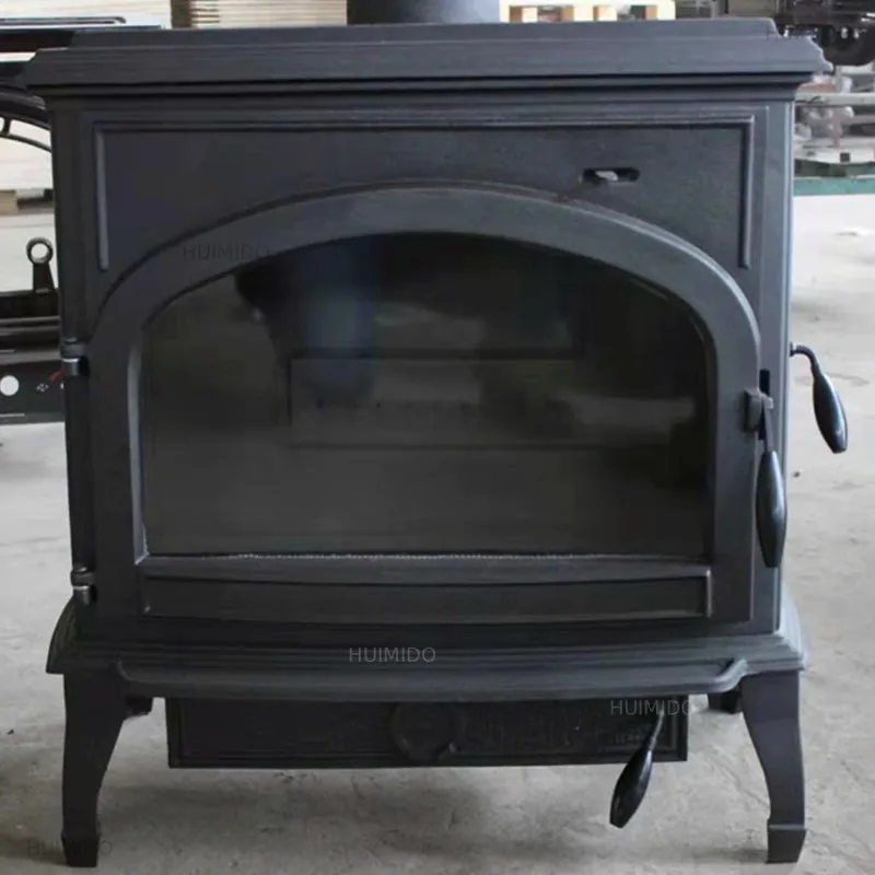 free-standing real fire wood-burning fireplace Villa living room household heater, bed and breakfast heating fireplace