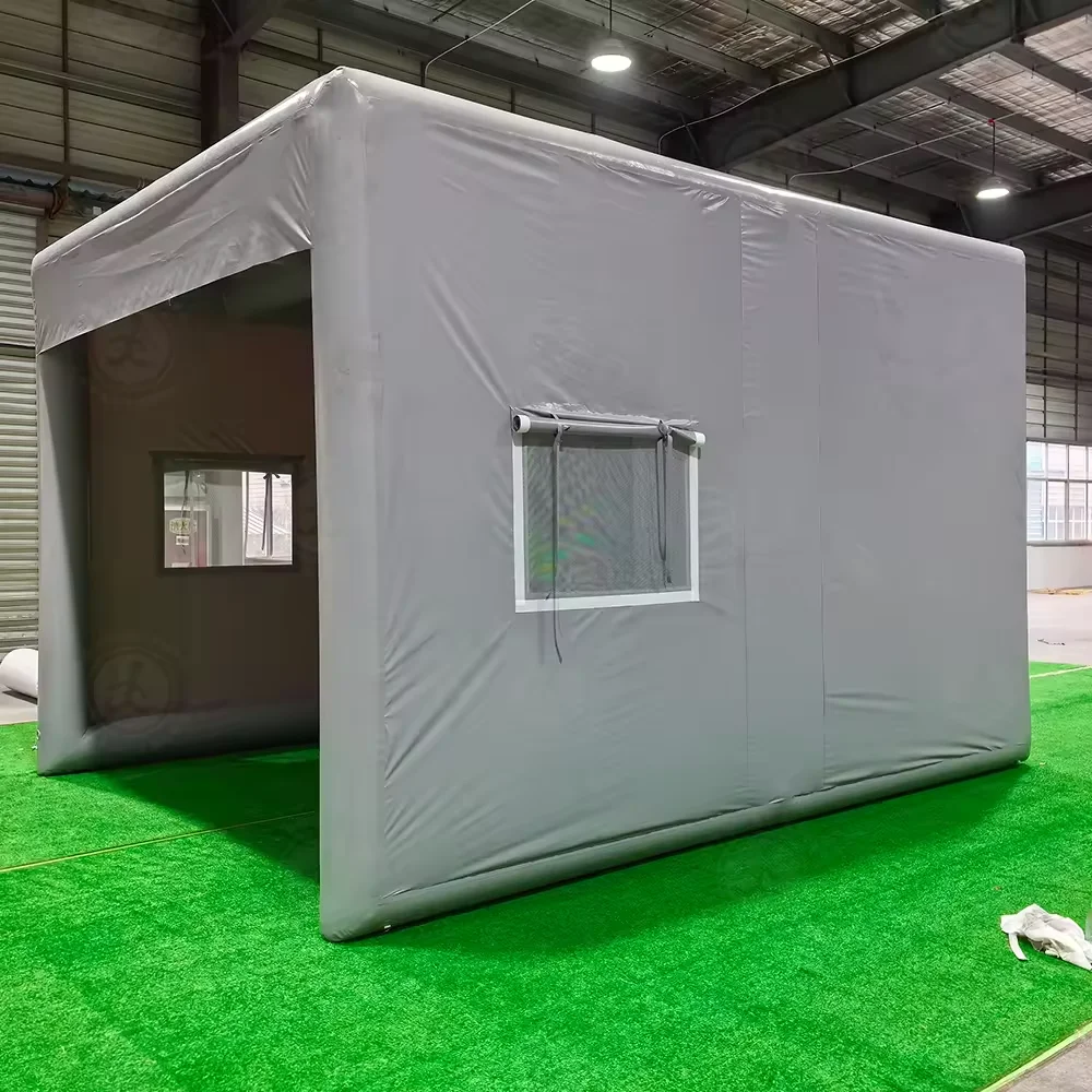 Portable Inflatable Golf Simulator - 5x4x3.3m Large Size Indoor/Outdoor Golf Practice Swing Tent withScreen for All Skill Levels