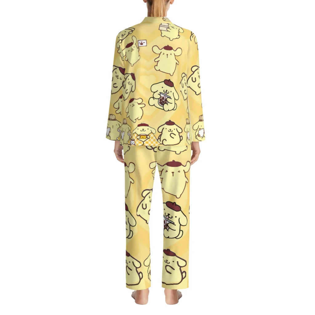 Sanrio Pompompurin_YA4WI9 Printed Pajamas Men or Women | Cute Pajama Sets | Elegant Lounge Wear for Women | Soft Clothing