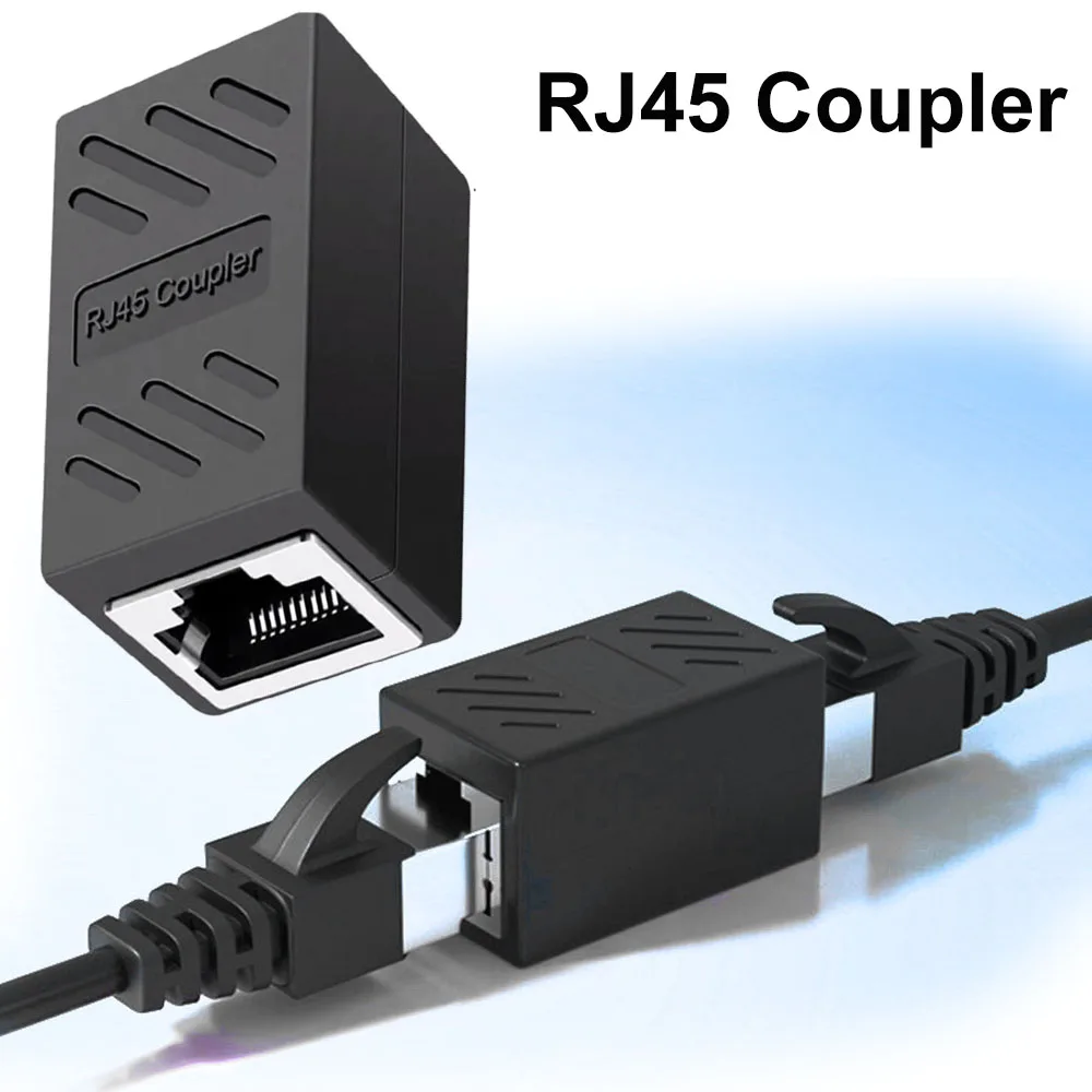 Acoplador Extensor RJ45, Conector Ethernet, Acoplador Cat 5, Cat 6, Cat6a, Hembra a Hembra, Adaptadores de Hardware para PC, Extensor de Cable Ethernet