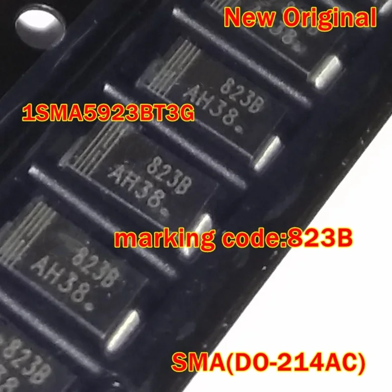 

10Pcs to 500Pcs 1Sma5923Bt3G Sma(Do-214Ac) New Original Marking Code:823B 1.5 Watt Plastic Surface Mount Zener Voltage Regulator