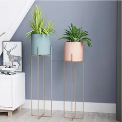 Étagère à plantes et fleurs en fer sur pied, style nordique moderne, minimaliste, vert succulent, support à plantes, pour balcon, jardin, bureau, décoration