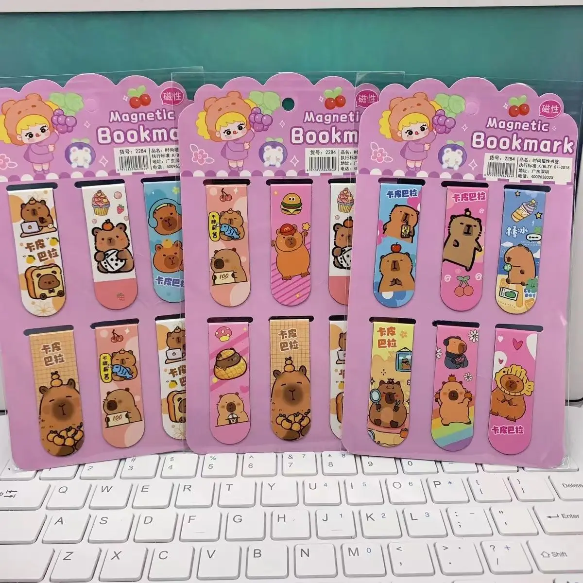 6 шт./набор, магнитные закладки с мультяшным рисунком