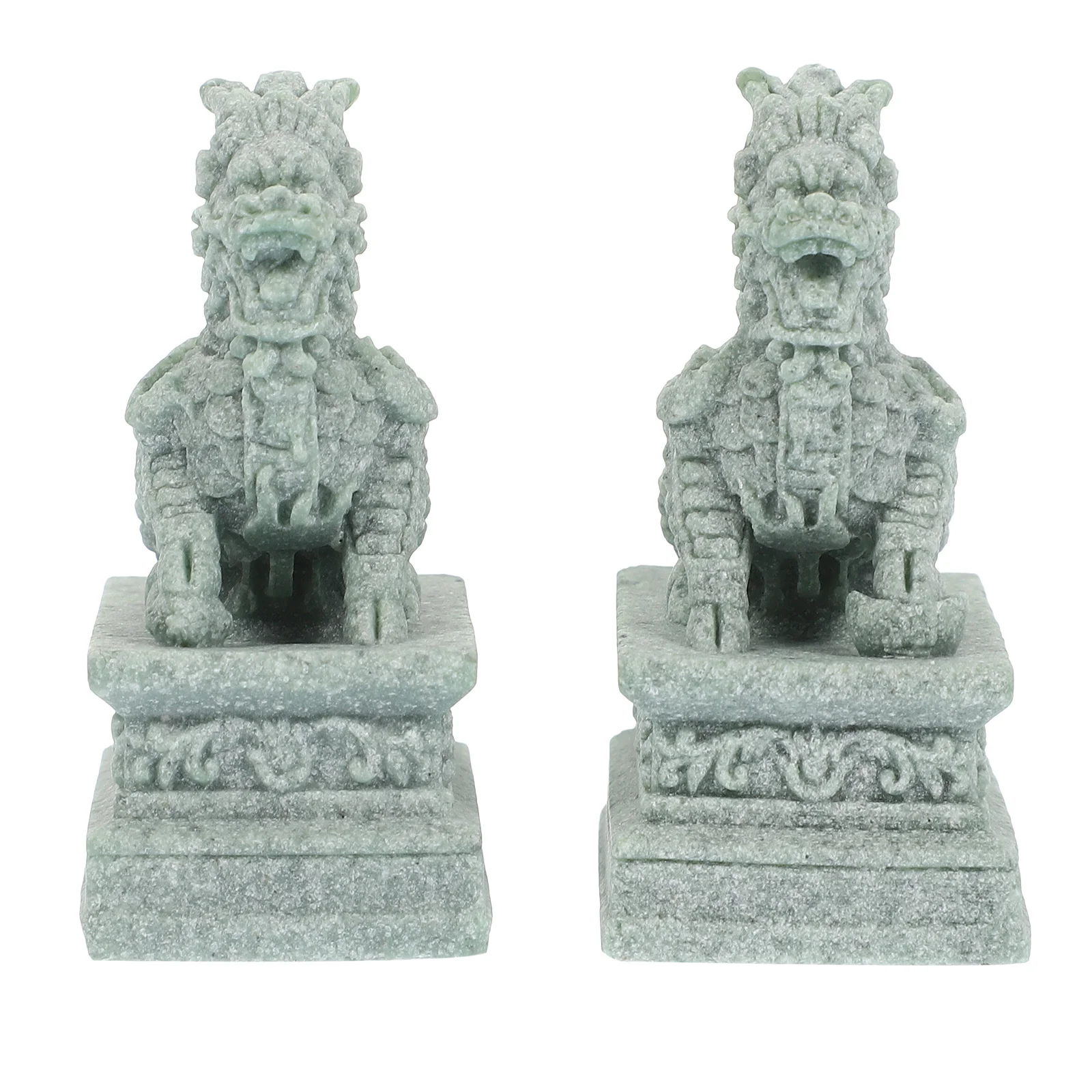 

1 Pair Mini Sandstone Lion Statue Fish Tank Decor Animal Craft Micro Landscape Ornament Stone Figurines Aquarium Decoration Home