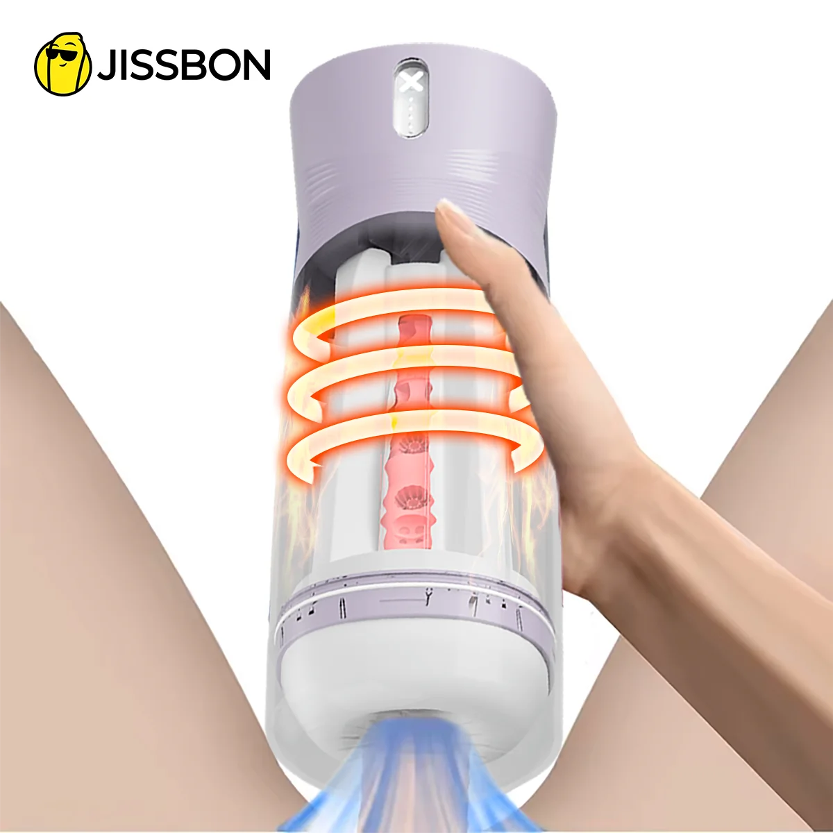 Jissbon Male Masturbator Cup Automatic Male Sucking Mastubator Heating Pocket Pussy Vibration Blowjob Machine  Sex Toys for Men