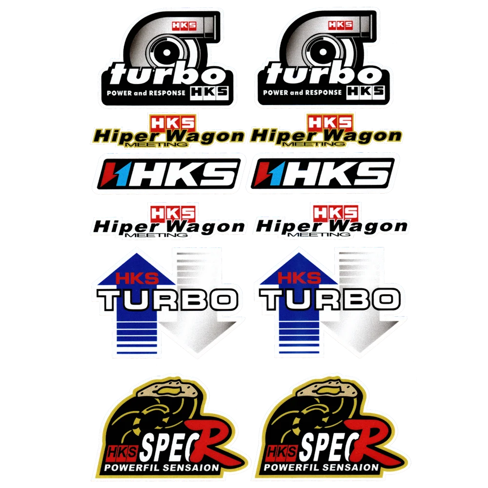 HKS | Sticker STICKER GATE Large : Auto ステッカー Turbo Racing