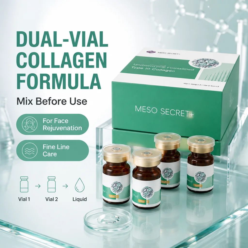 New Collagen Serum 4 Vials/Box Sterile Skin Care Facial Essence
