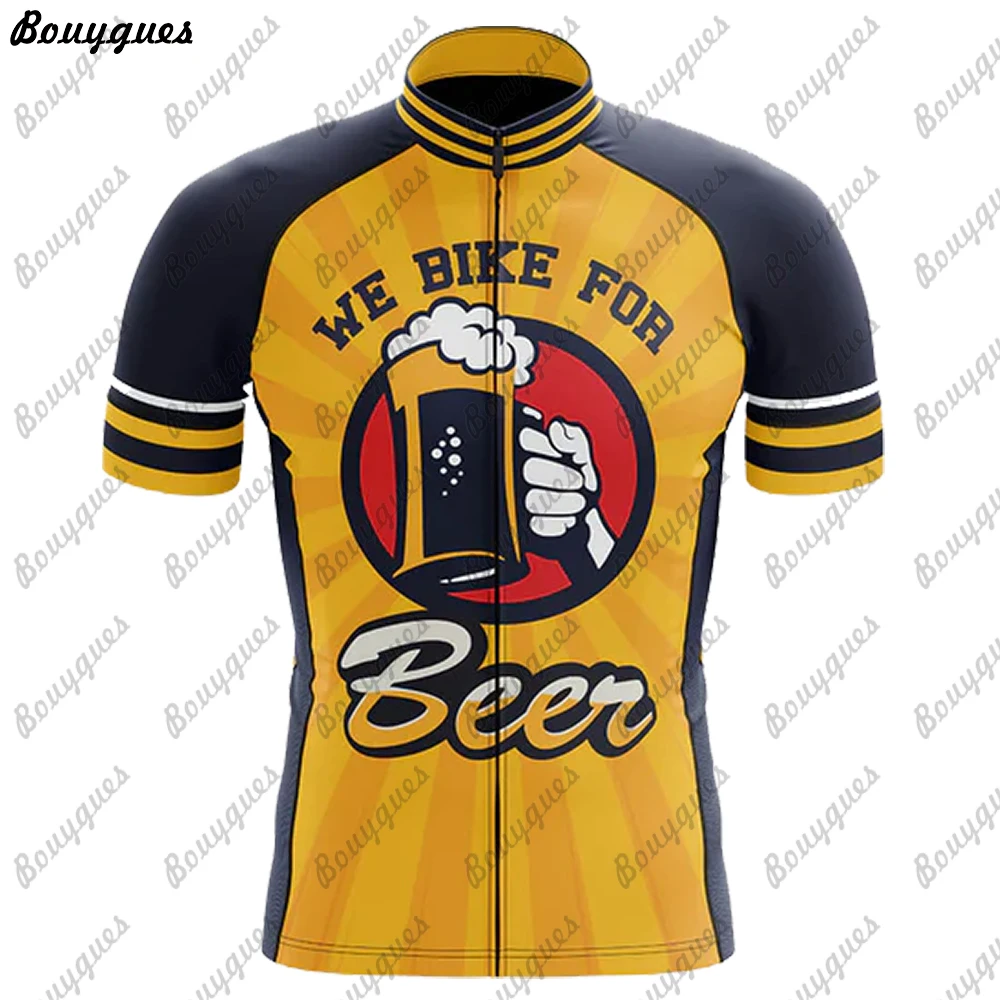 Beer Men Cycling Jersey MTB Maillot Bike Shirt Downhill Jersey High Quality Pro Team Tricota Mountain Bicycle Clothing