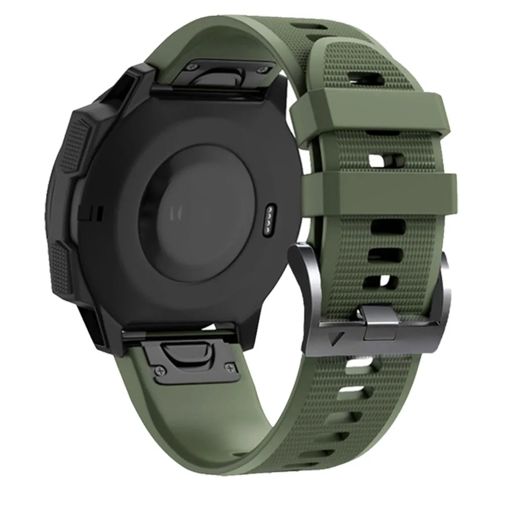 Ремешок силиконовый для Garmin Fenix 5X 5 Plus 6 6X Pro 7 7X Epix Enduro Mk2i, спортивный быстросъемный браслет для наручных часов, 26 22 мм