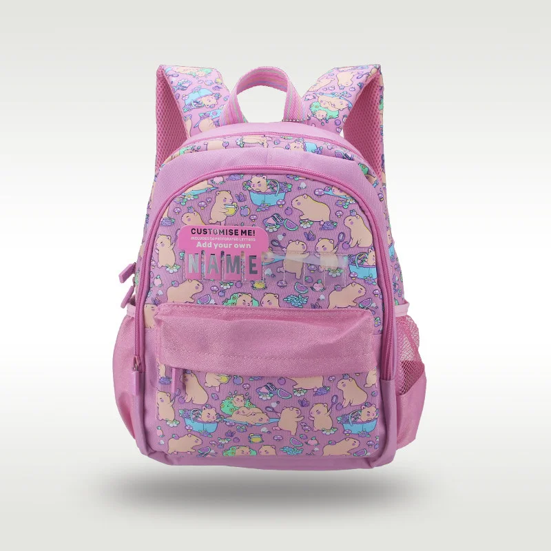 Australian Medium Capibala Backpack Girl Name Card Filling Package Outing Travel Decoration Backpack Cute Holiday Gifts Bag