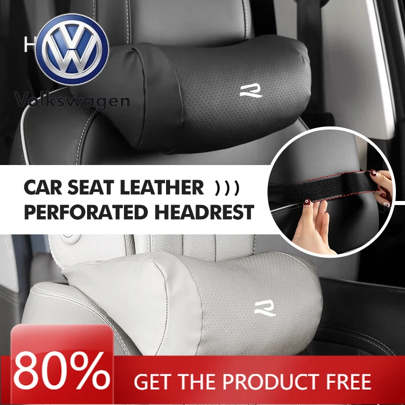 

Для VW Volkswagen Jetta MK5 Гольф Кожаное автомобильное сиденье Подголовник для шеи Удобная подушка для Volkswagen VW Golf 4 5 6 7 GTI Tigua