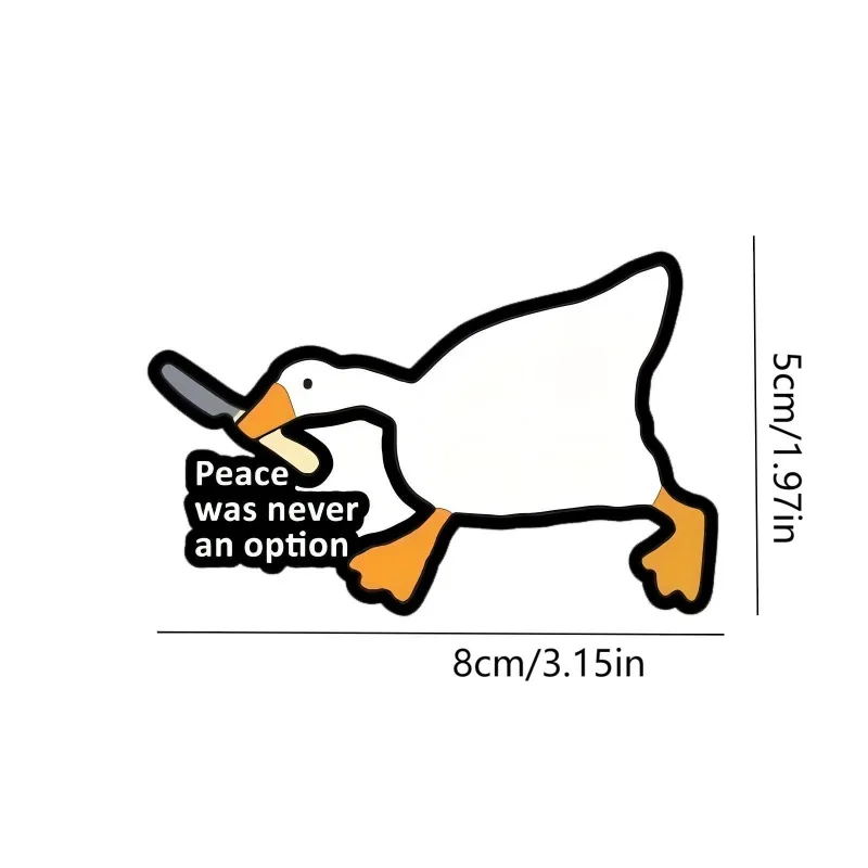 Car Air Freshener Funny Goose With Knife Meme Hanging Scent Card for Car Interior Rearview Mirror Ornament Gift
