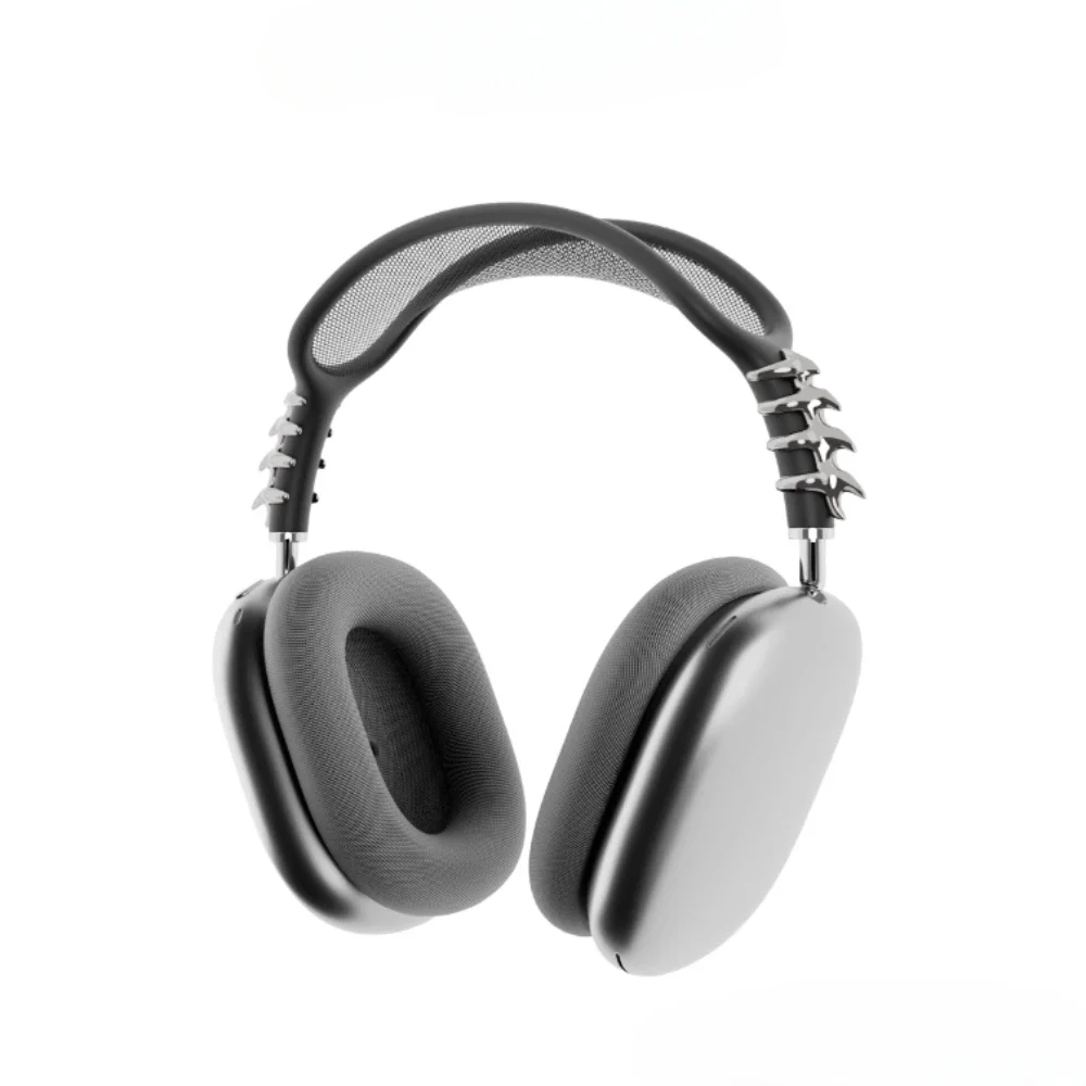 voor Airpods Max Case Y2k hoofdtelefoonhoes op maat zilveren wervelkolom hoofdtelefoonaccessoire voor Airpods Max Replica oortelefoondecoratie cadeau