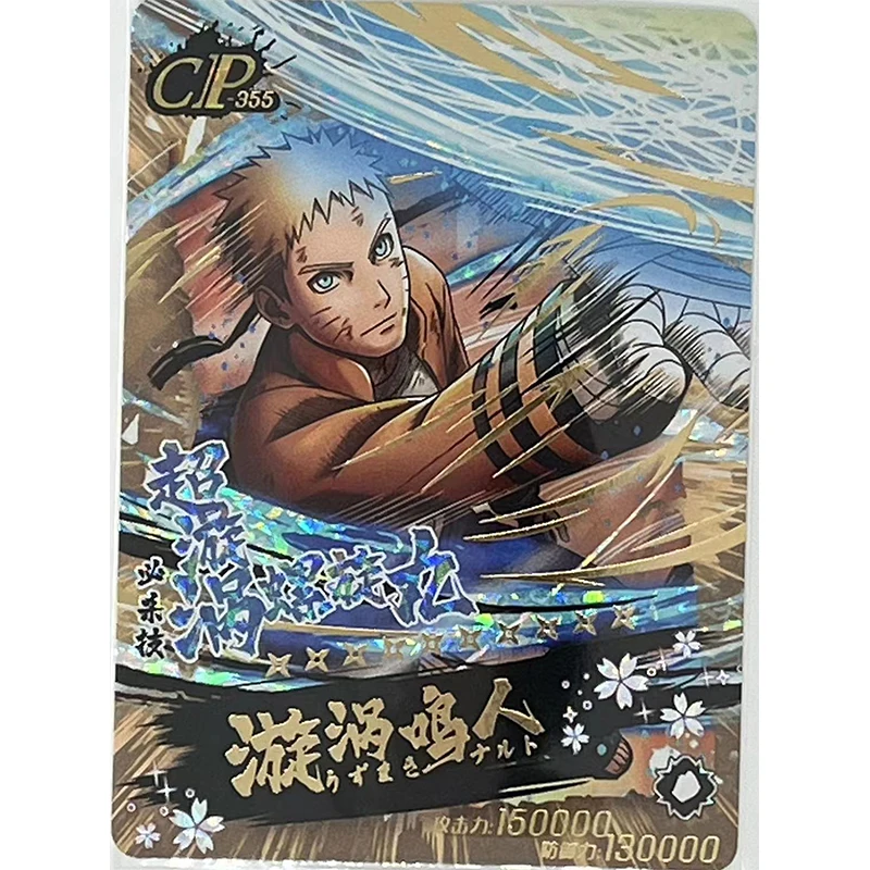 Anime NARUTO Rare CP Flash Card Uzumaki Naruto Uchiha Sasuke Kakashi Collection Games Toys Solitaire Christmas Birthday Presents