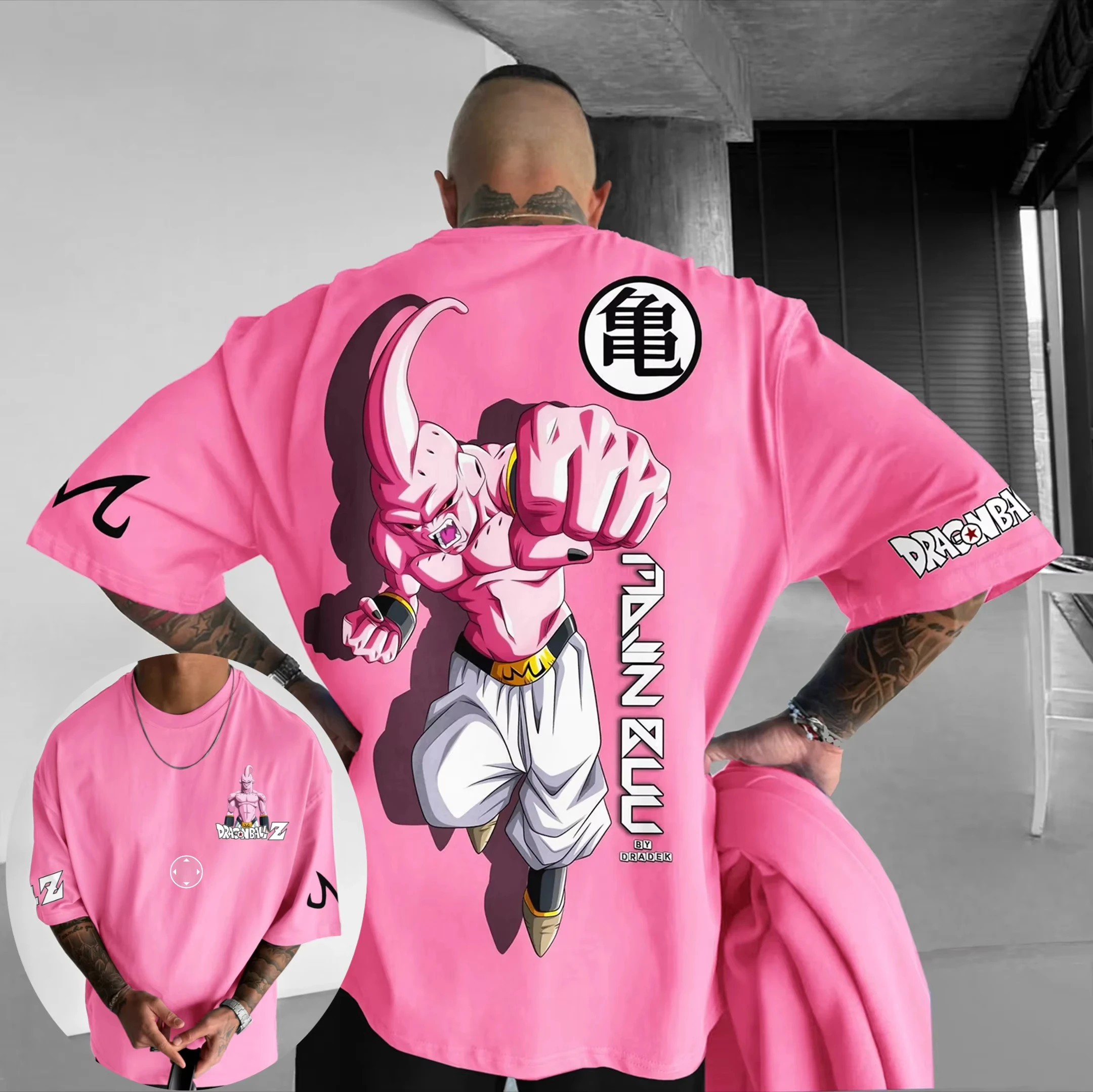 2026 Sommer Dragon Ball Majin Buu T-Shirt Kinder Oberteile Anime Figuren Son Goku Super Saiyan T-Shirt Jungen Kinder Kurzarm