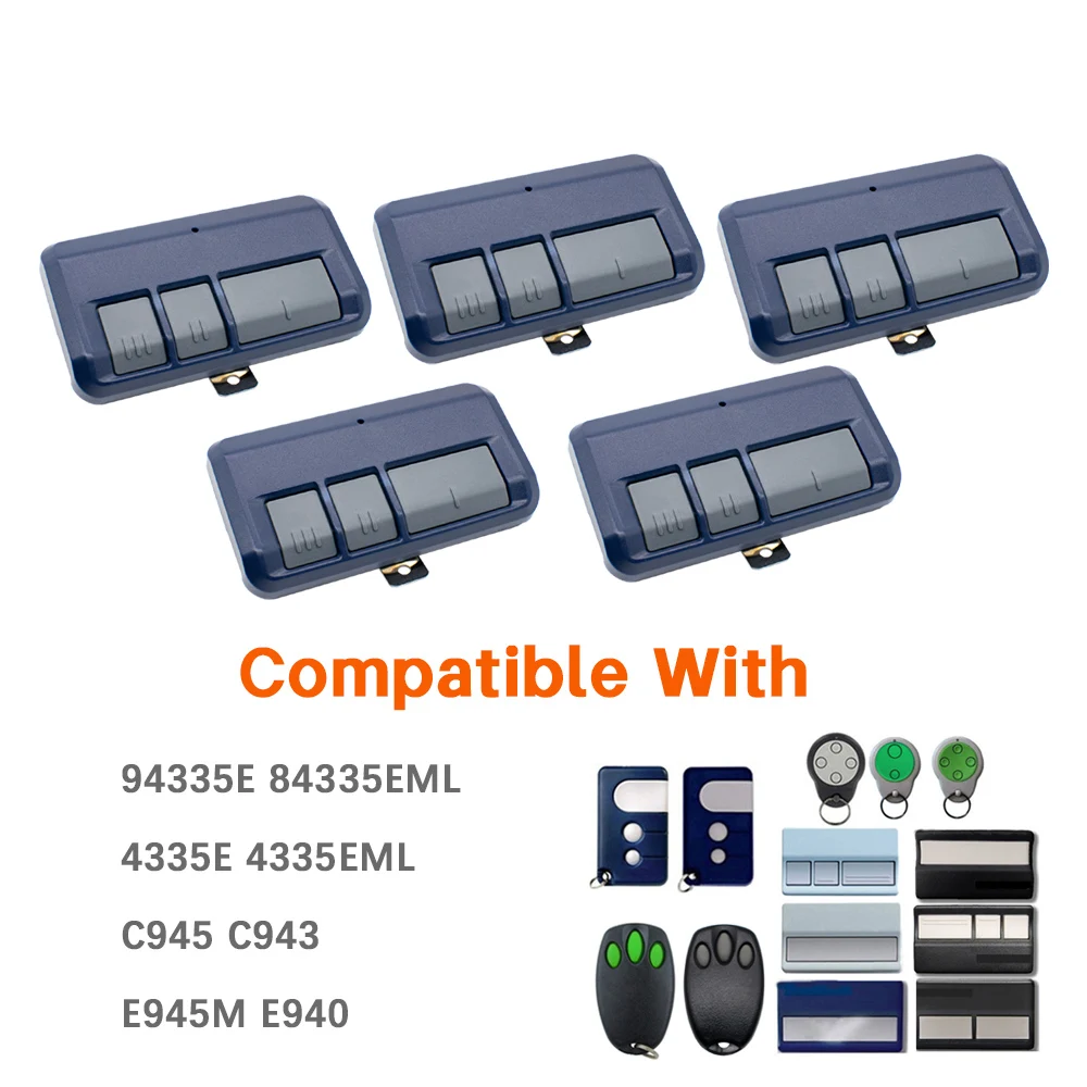

1-20 шт. 1A5639-7 94333E 4335E 4330E 84335EML C945 CM842 Merlin+ 2.0 E945 E945M E950M E943M 433.92 МГц Пульт дистанционного управления для гаражных ворот