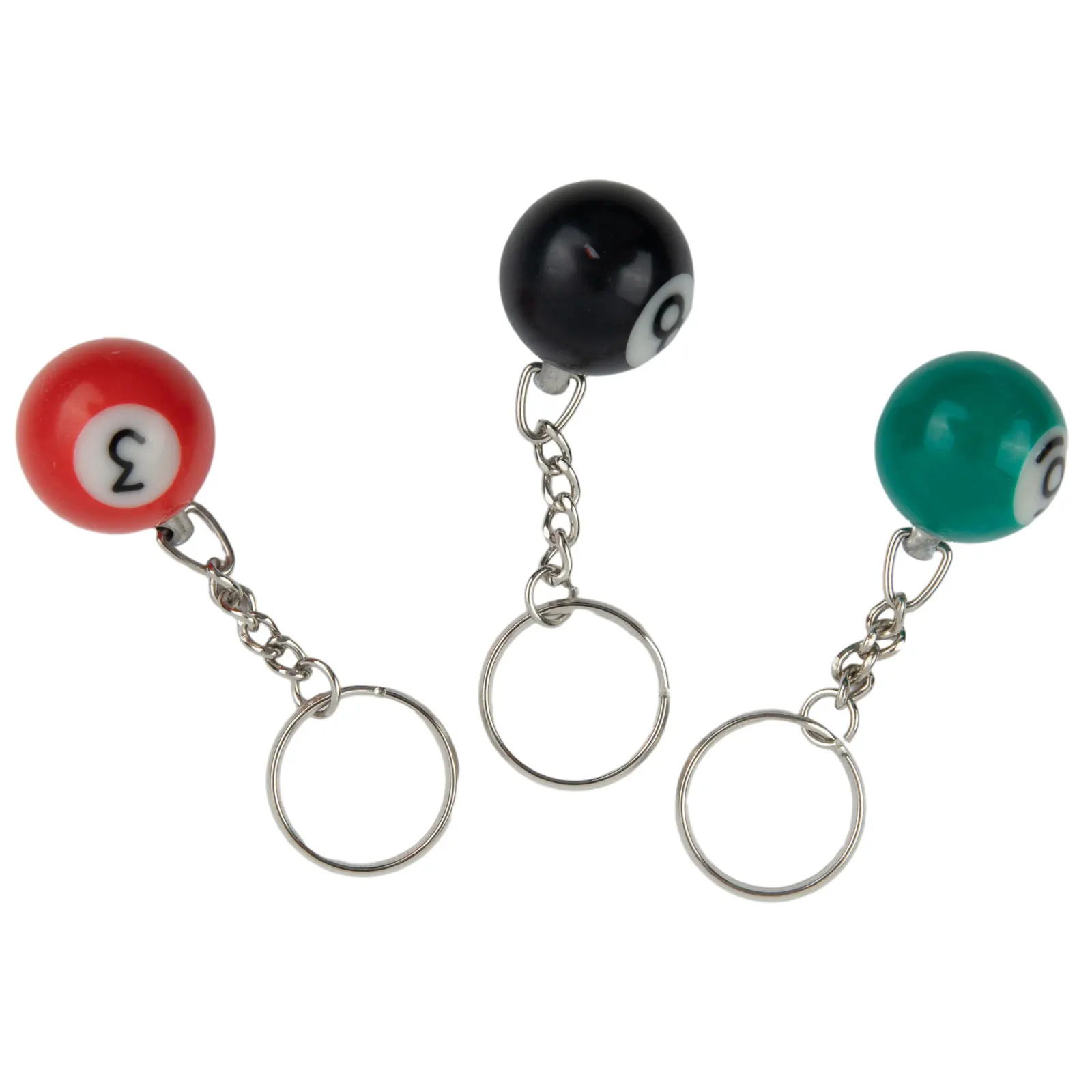 Part KeyChain Functional Professional Resin Rings Small Billiard Ball Easy To Wear Useful Ball Key Beautiful New