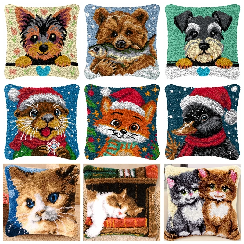 

Животное, кошка, собака, защелка, крючок, наволочка, чехол для вязания крючком, пряжа для любви и сердца, подушка с вышивкой, чехол для дивана-кровати