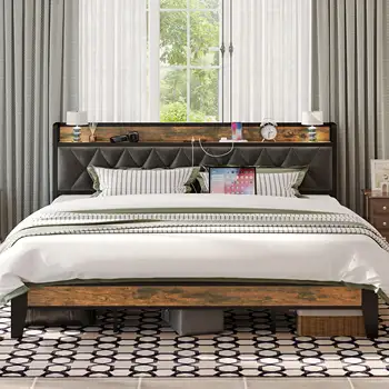 8 best sales Queensize-Bettgestelle mit Kopfteil - №2