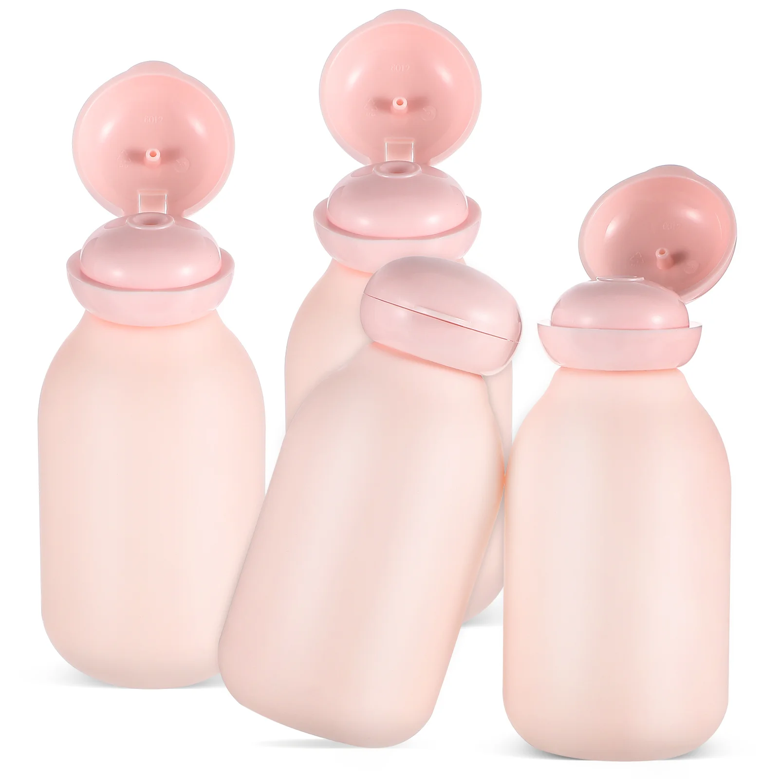 

4 Pcs Dispense Empty Bottles Travel For Toiletries Filling Shampoo Container Size Plastic Toiletry