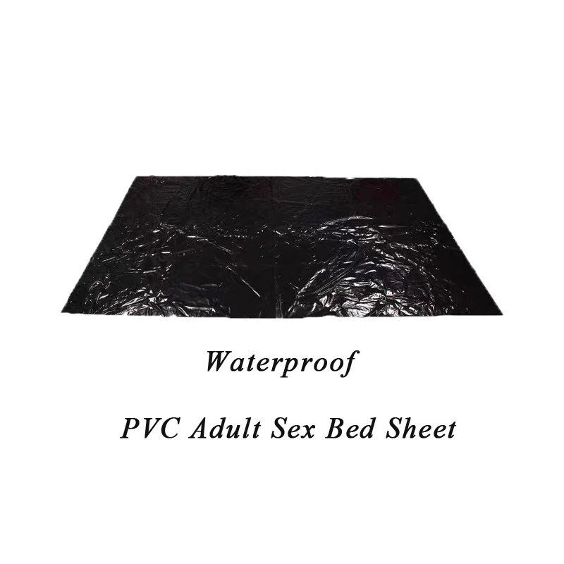 New Couple Game Waterproof Bed Sexy Sheet Waterproof PU Bed Sheet Oil Resistant SPA Mattress Black PVC Thick Bed Plastic Leather