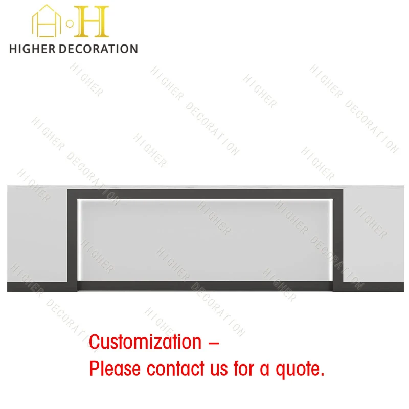 custom.Supermarket Checkout Counter Wooden Convenience Pharmacy Cashier Counter Alcohol Snack Corner Bar Cabinet