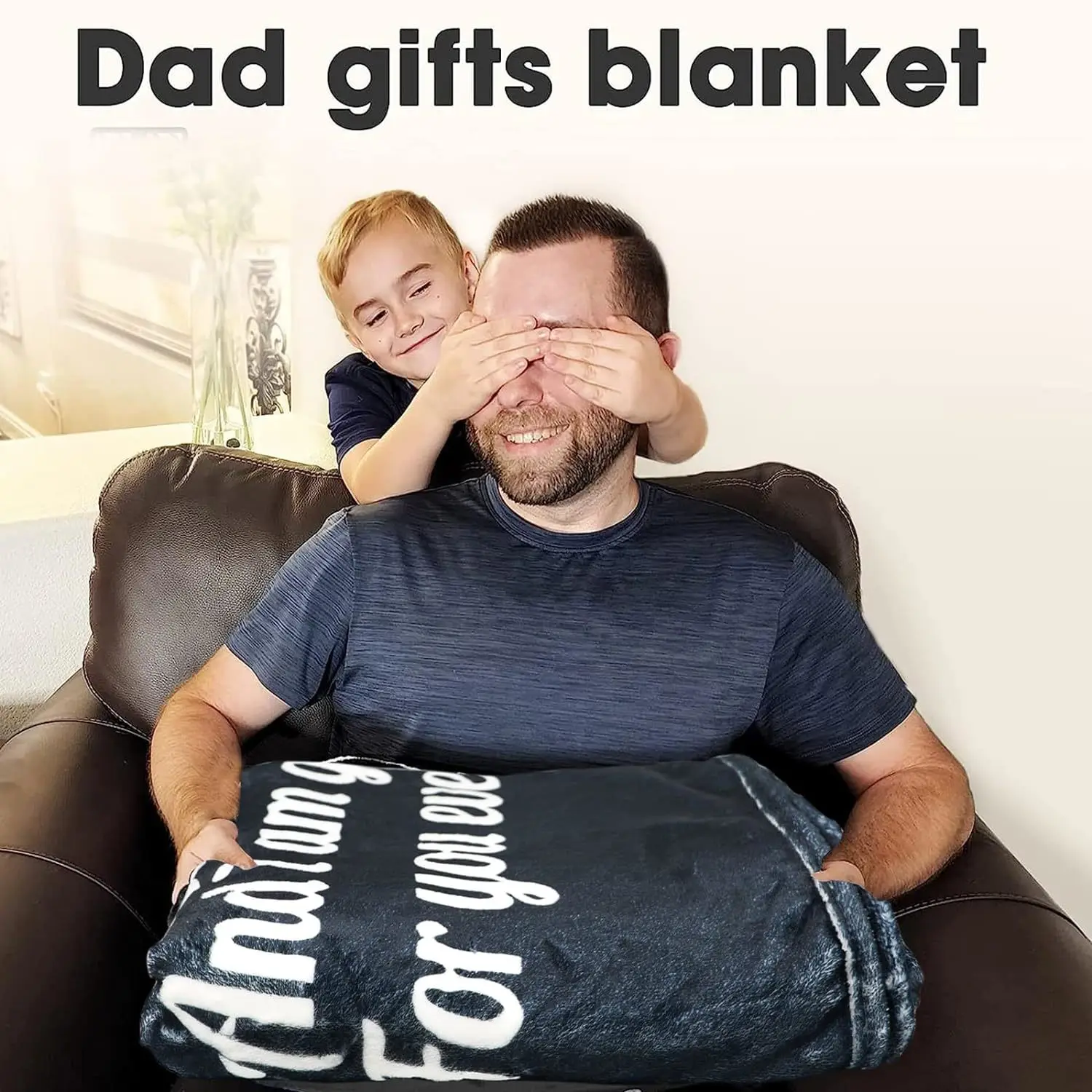 Father's gift, a birthday gift for dad. Father's Day and Christmas blankets are personalized and the best dad gift ever made