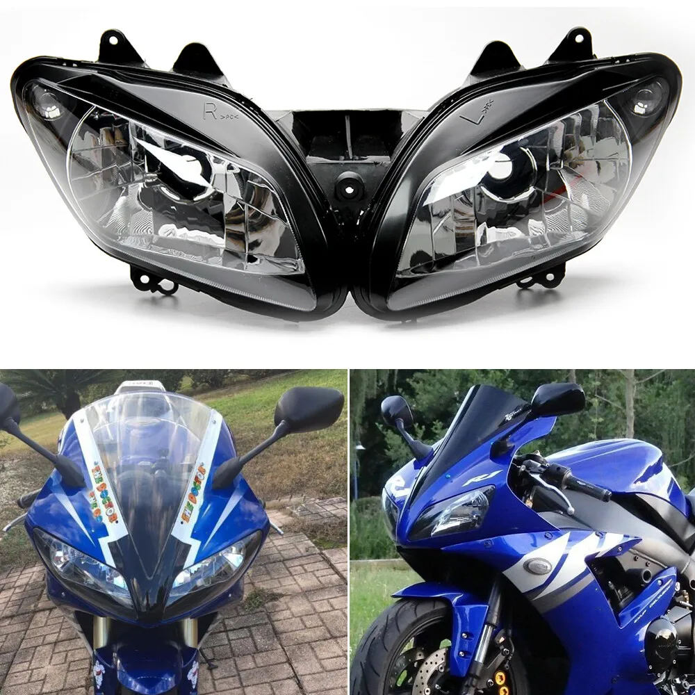 

Motorcycle Accessories Headlight Headlamp Head Light Lamp For YAMAHA YZF1000 R1 YZF-R1 2002-2003 Head Lamp Headlight Assembly