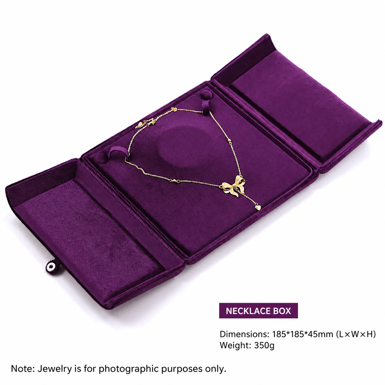 Earring Box Oriental Necklace Box Jewelry Packaging Box Double Opening For Earrings Home Storage Necklaces