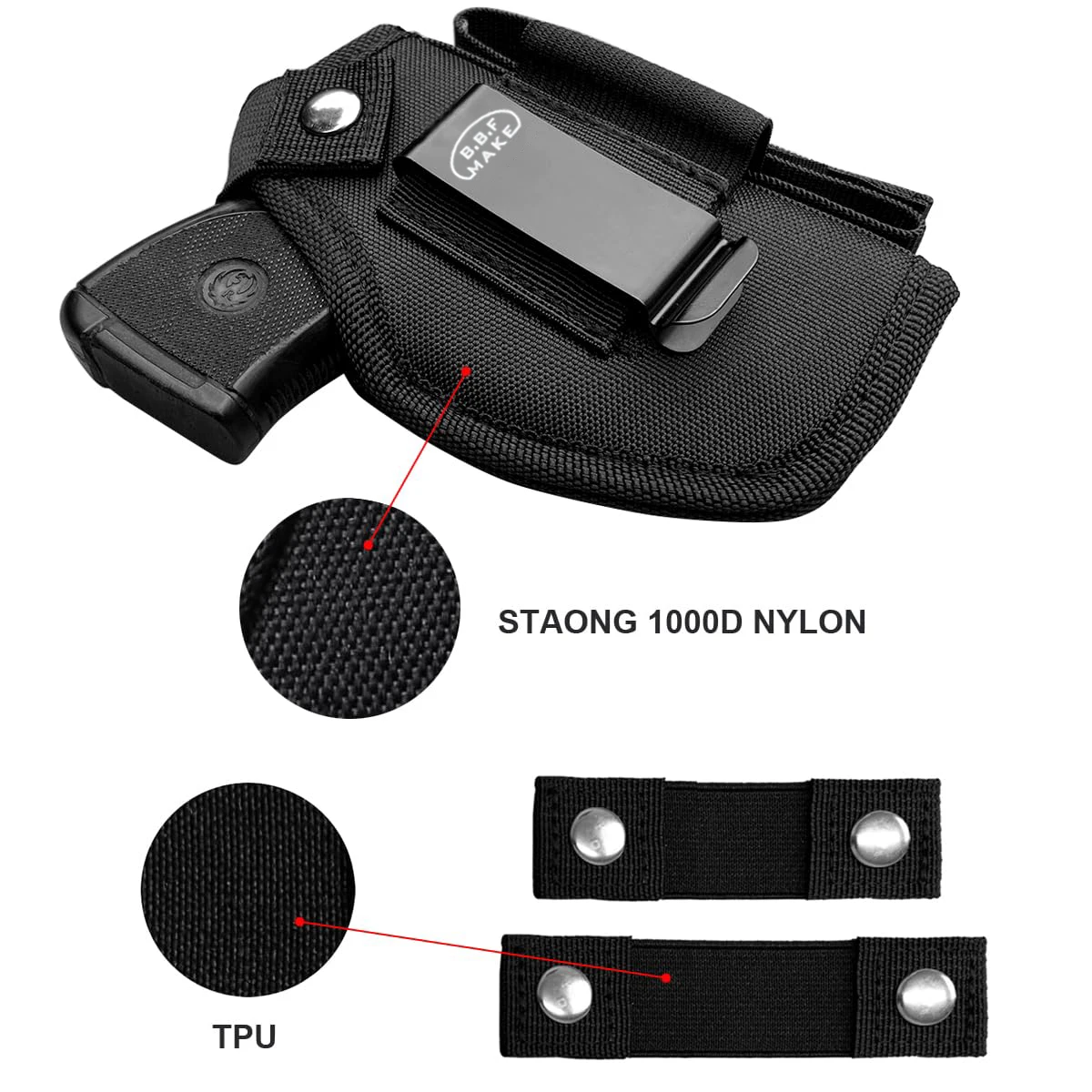 IWB/OWB Gun Holsters for Small Pistols: Ruger LCP 380, LCP MAX, LCP II- Sig Sauer P365 P238- Walther PPK 380, CCP- S&W Bodyguard
