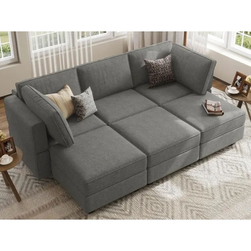 Modular Sectional Sofa Sleeper Modular Sectional Couch Sofa Convertible Sectional Couch Reversible Sofa Bed Grey