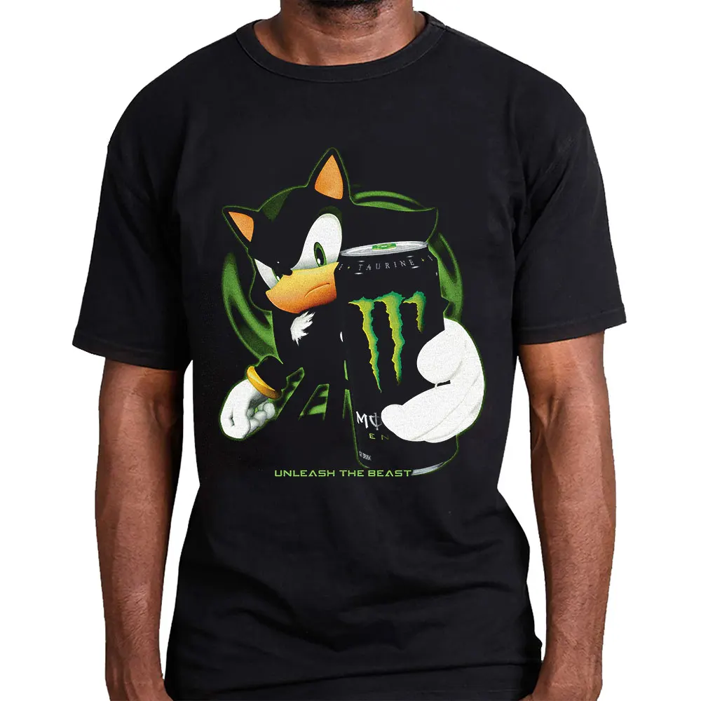 

unleash the beast Sonic Adventure t Shirt Vintage Graphic Tees Gothic Grunge Y2k Clothes Emo Scene Amity Affliction Style Tops