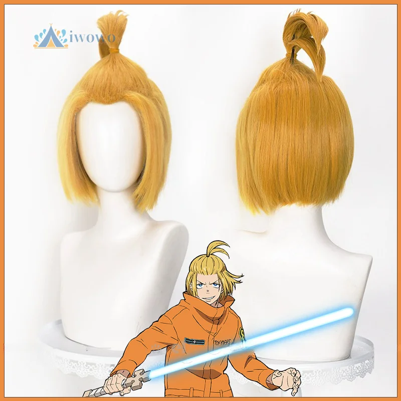 

Аниме Fire Force Arthur Boyle Косплей Парик Enen no Shouboutai Короткие Светлые Волосы Хвост Парики Для Мужчин Женщин Карнавал Бесплатная Парик Кепка