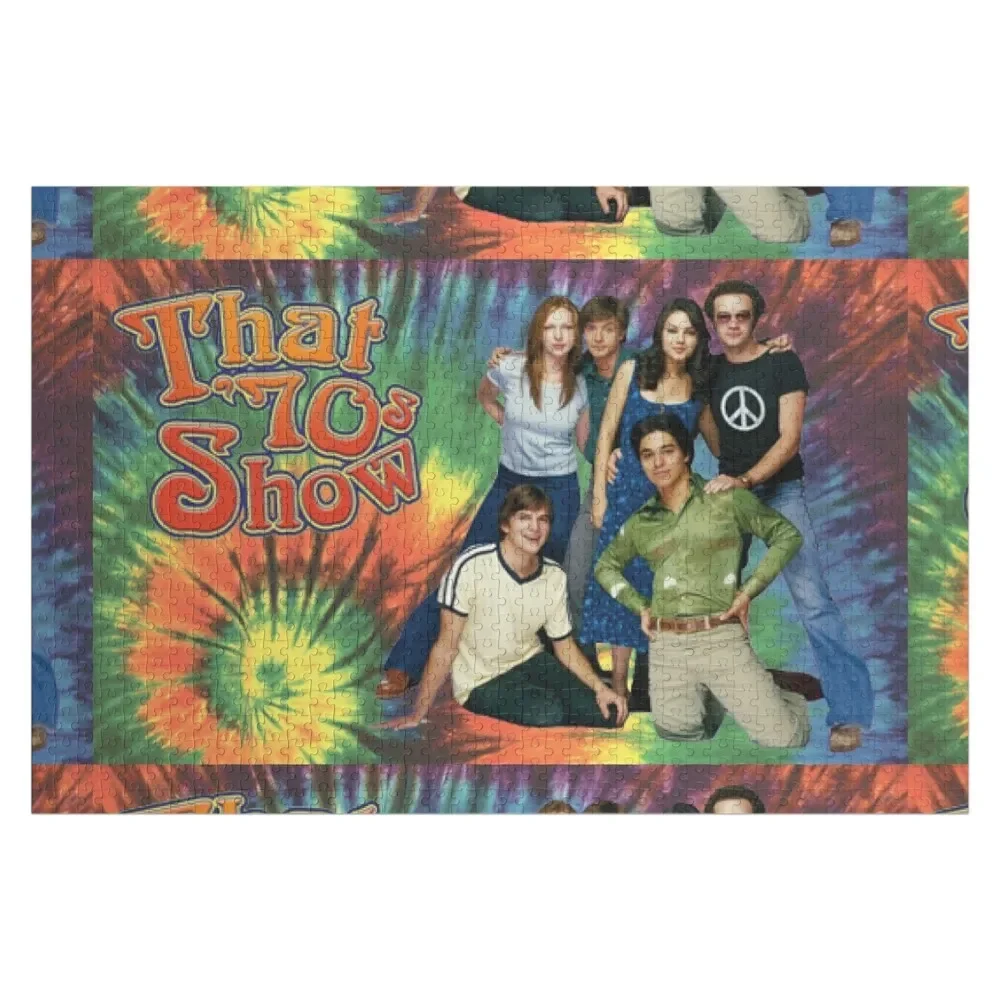 

That 70s Show Tie Dye Jigsaw Puzzle Personalized Gift Ideas Custom Child Puzzle