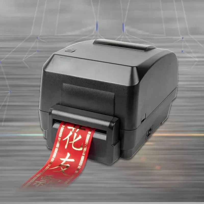 Flower shop opening, flower basket and ribbon printer, ribbon printer, hot stamping machine, elegant printing paper.