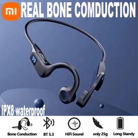 Xiaomi Real Bone Conduction Wireless Earphone Sport Swimming Bluetooth Compatible Headphone Hand-free With Mic For Running 2025