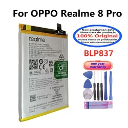 100% Orginal New Battery BLP837 4500mAh For OPPO Realme 8 Pro 8Pro Smart Phone Batteries Bateria