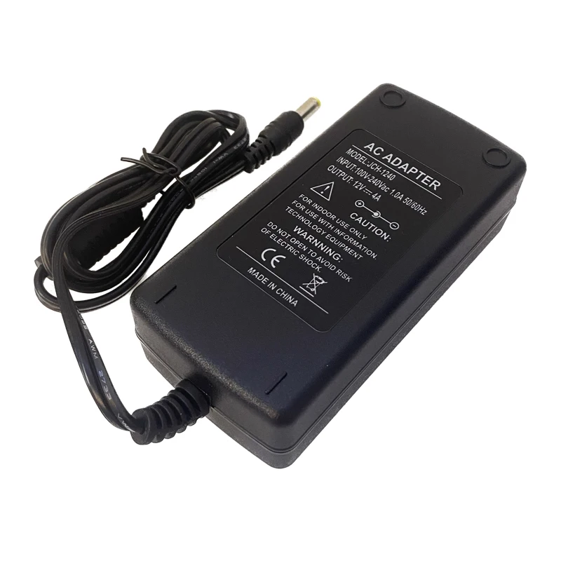 DC 12V 48W Adapter AC100V-240V transformator oświetleniowy 4A US EU AU UK wtyczka sterownik zasilania konwerter do taśmy LED CCTV