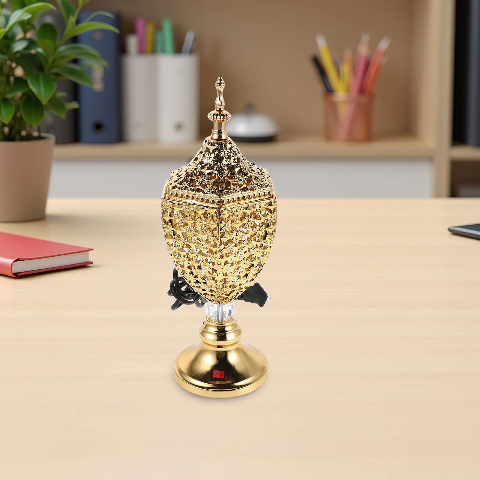 

Electric Incense Burner for Home Office Tea Oud Frankincense Resin Heater Plug-in Aromatherapy Tabletop Fragrance