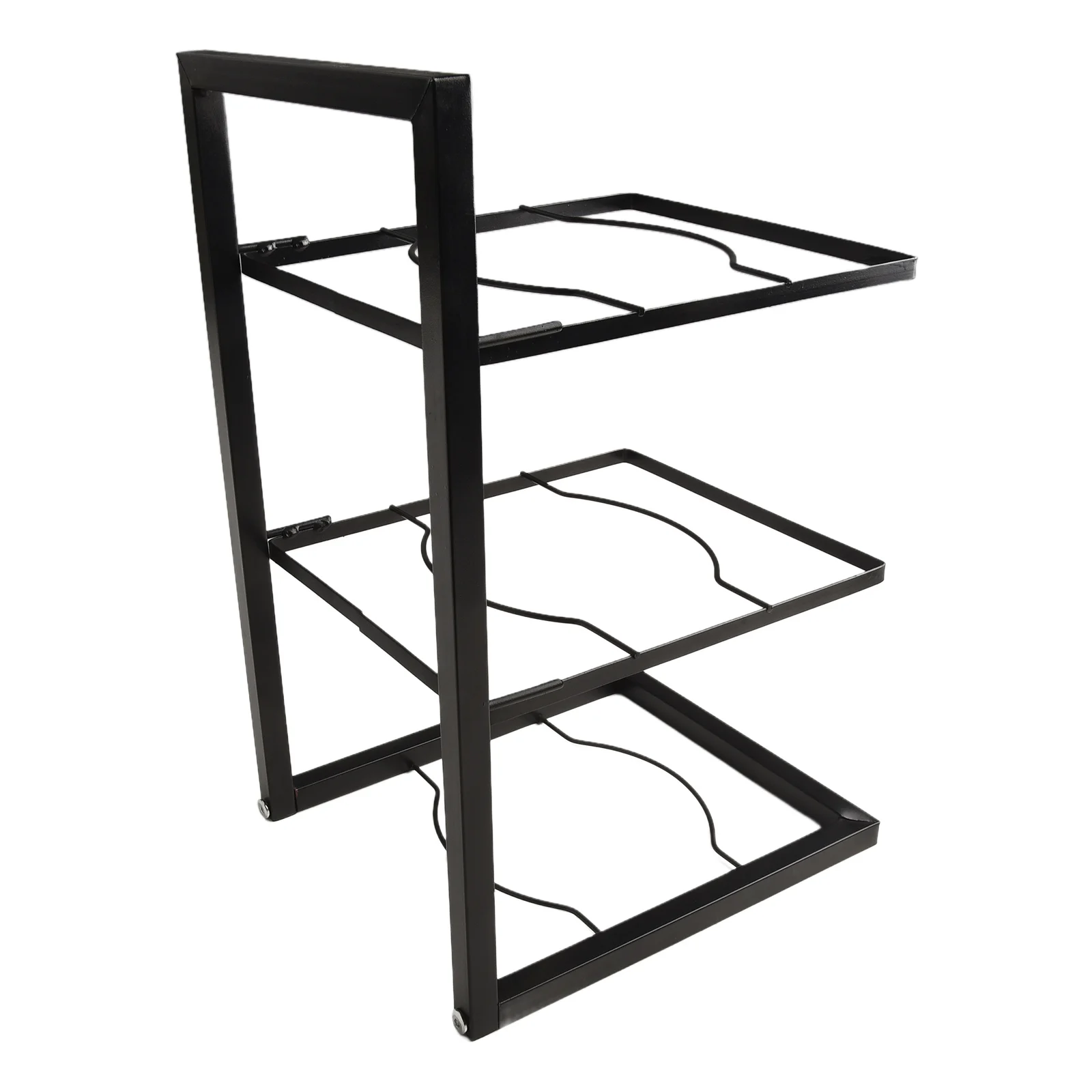 Pan Organizer Rack for Kitchen Cabinet Storage  Heavy Duty Construction  Stack and Store Pots  Skillets  Frying Pans and More